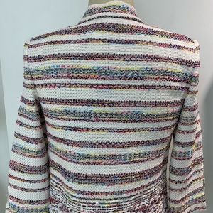 St. John Cream Multi Jacket Women’s Size 2